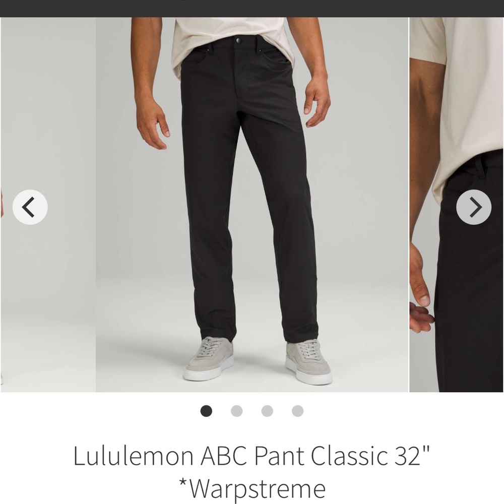 Men’s Lululemon ABC Pant Classic 32” Warpstreme